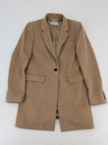 Hobbs London beige wool blend jacket single-breasted tailored fit with original buttons.