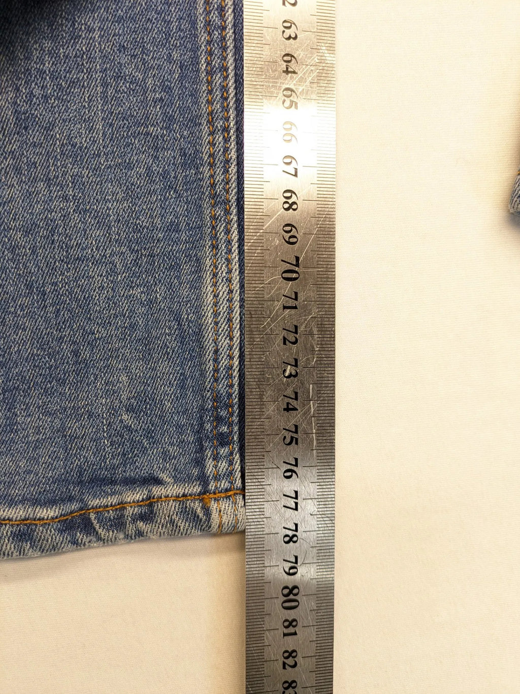 s.Oliver blue straight jeans with red and white side stripes, soft cotton blend material