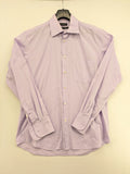 Benvenuto purple button-up shirt classic design single chest pocket Tessuto Doppio Ristorto