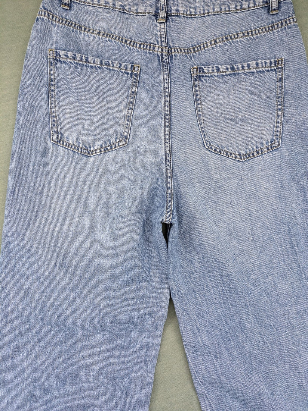 Janina blue wide leg jeans high waist loose fit soft cotton-lyocell blend