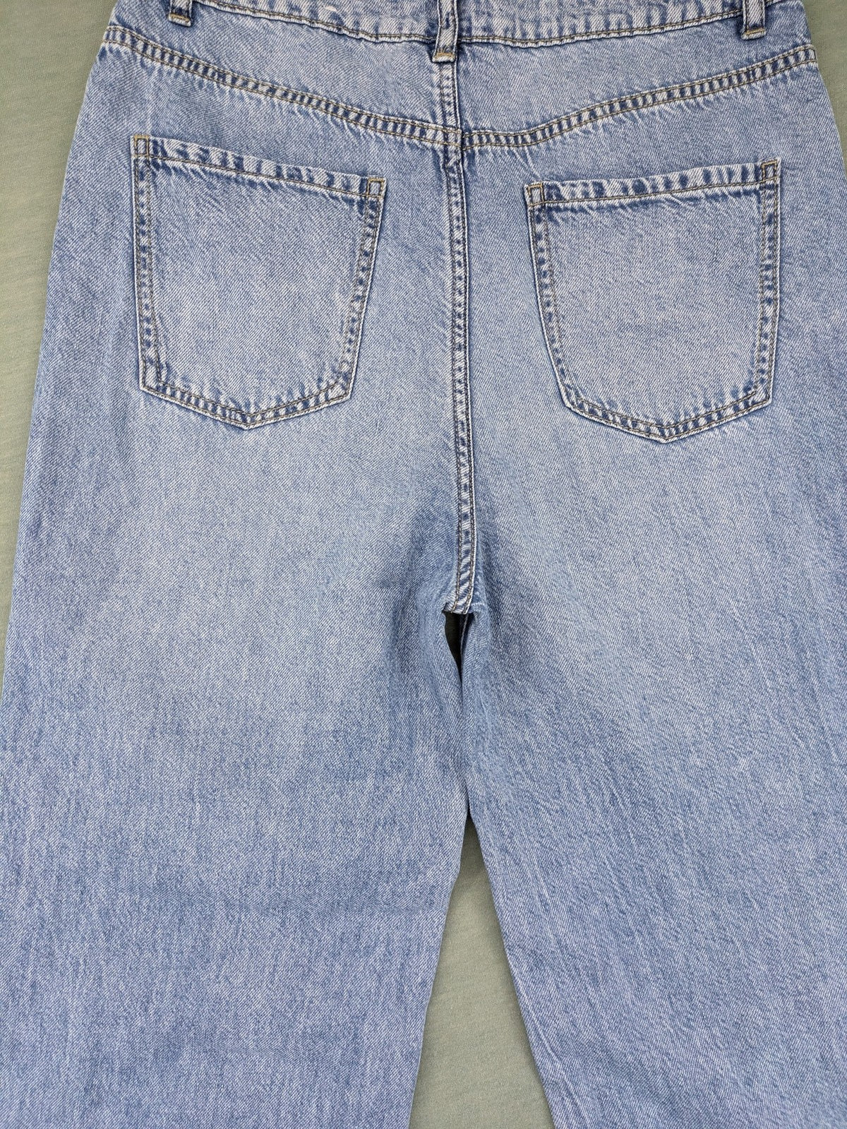 Janina blue wide leg jeans high waist loose fit soft cotton-lyocell blend