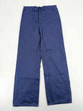 Uvex navy work trousers 100% cotton with button closure and belt loops.