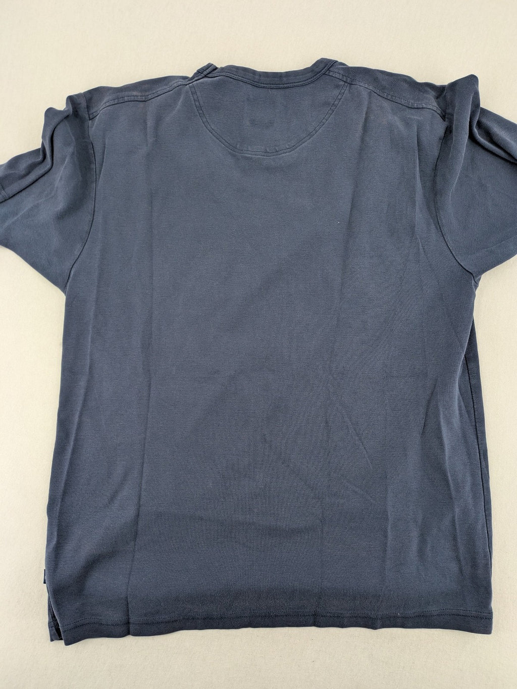 Engbers navy short sleeve t-shirt, round neck, soft cotton, classic design.