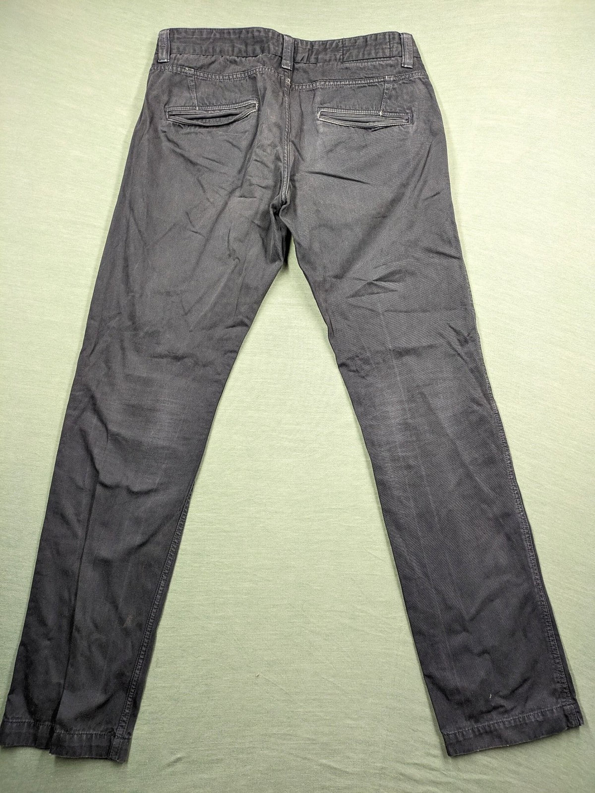 WE pink straight fit pants 100% cotton with zipper fly and belt loops.