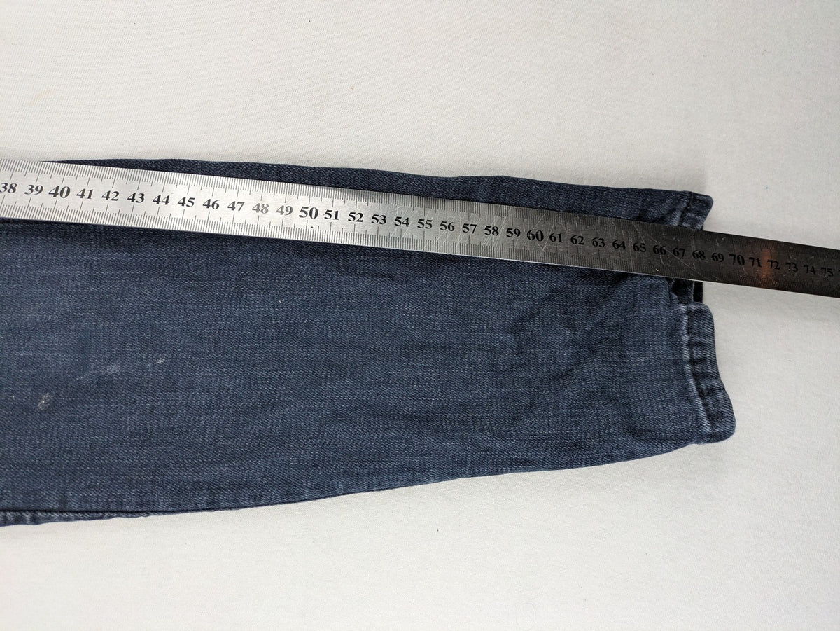 H&M blue skinny jeans high waist with classic 5-pocket design and stretch denim.