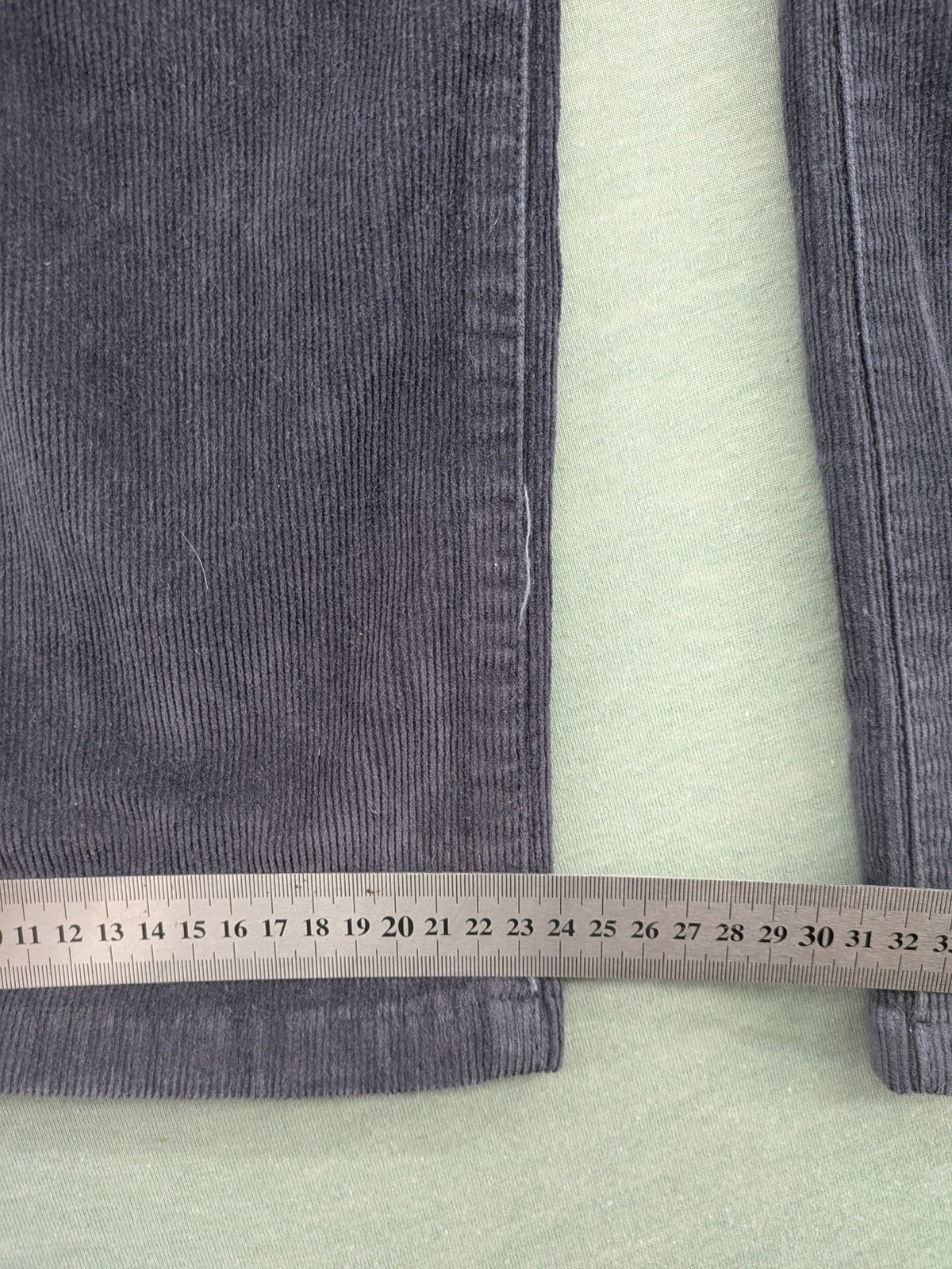 Tally Weijl grey cord pants wide leg high waist five-pocket design