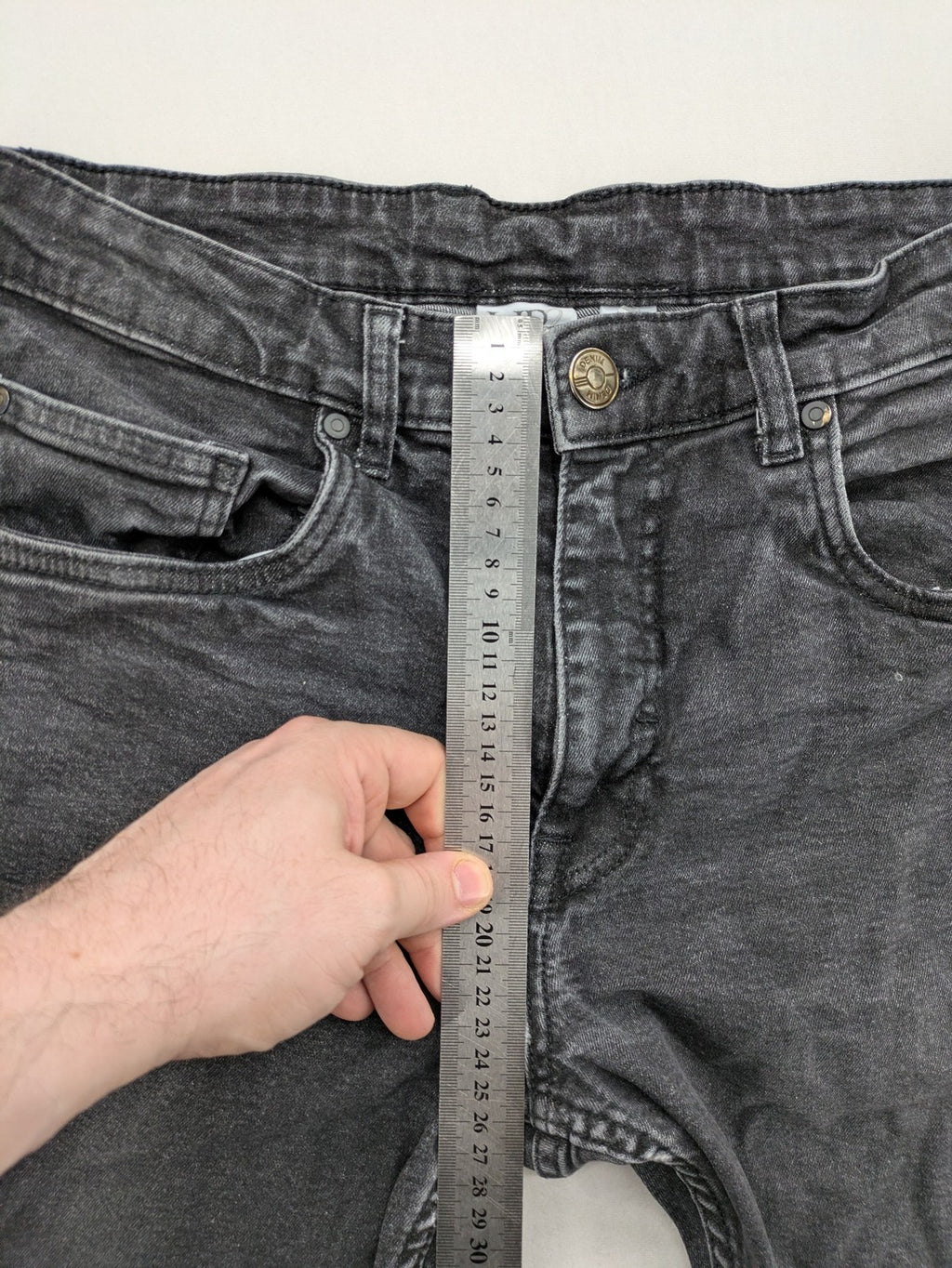 up2 fashion grey slim fit jeans distressed ripped knees cotton blend