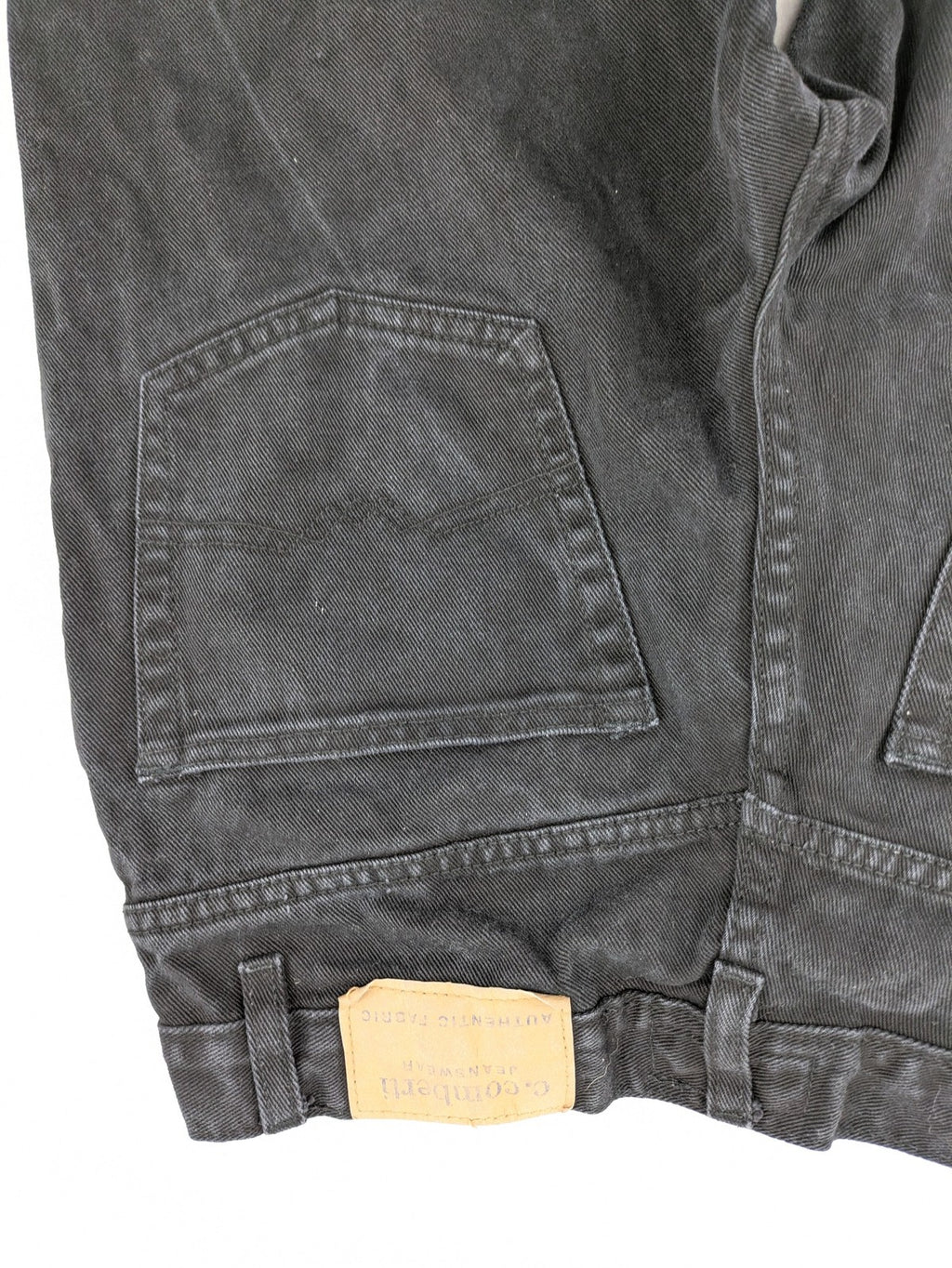 Baumwolle grey straight jeans 5-pocket style faded look robust cotton