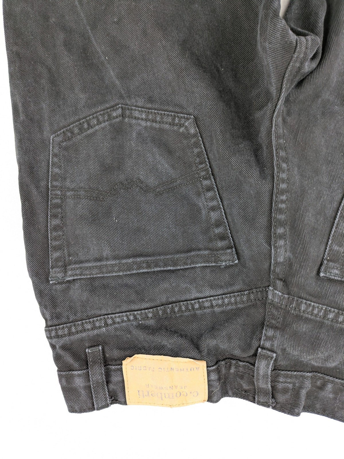 Baumwolle grey straight jeans 5-pocket style faded look robust cotton