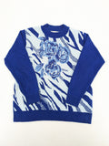 Rodeo pink knit jumper floral animal print with rhinestones and soft fabric.