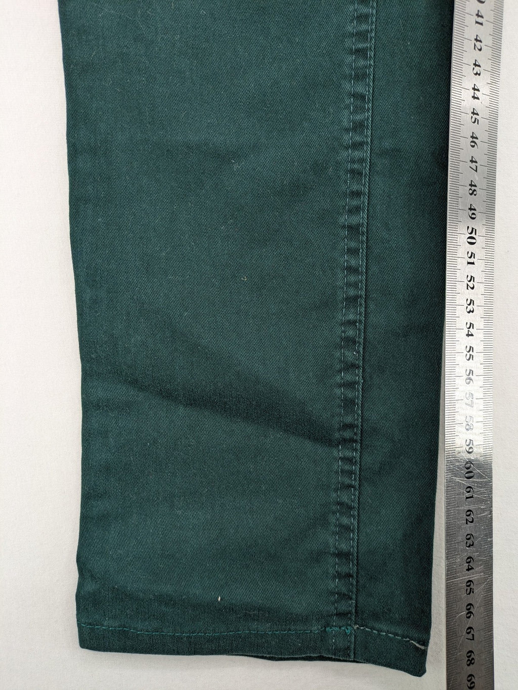 Angels green straight jeans, 5-pocket style, made from cotton blend with stretch.