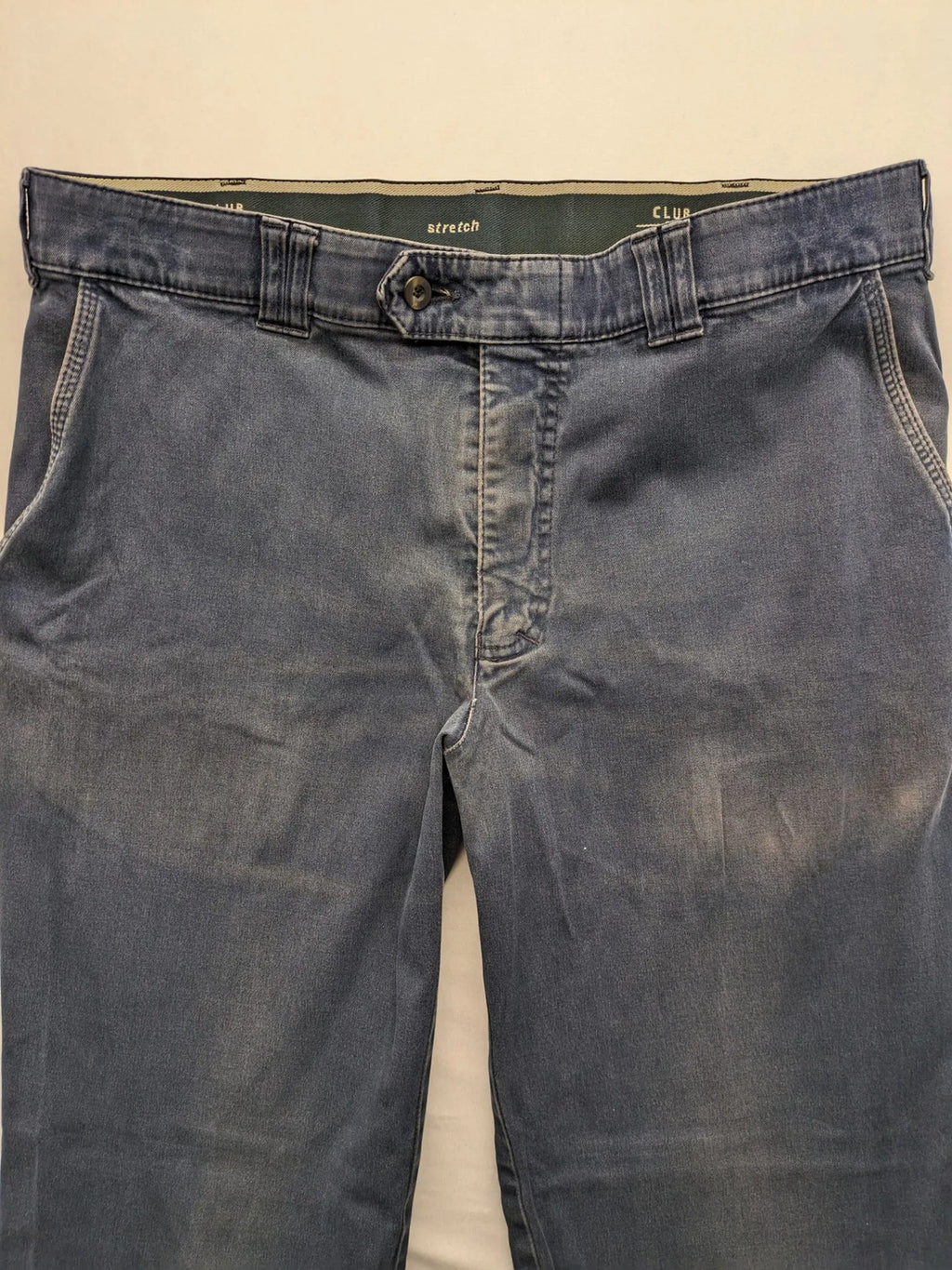 Club of Comfort blue straight jeans, stretch material, comfort fit, zip closure, practical pockets.