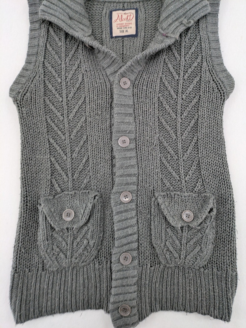 alcott grey turtle neck jumper cable knit pattern with ribbed collar and pockets