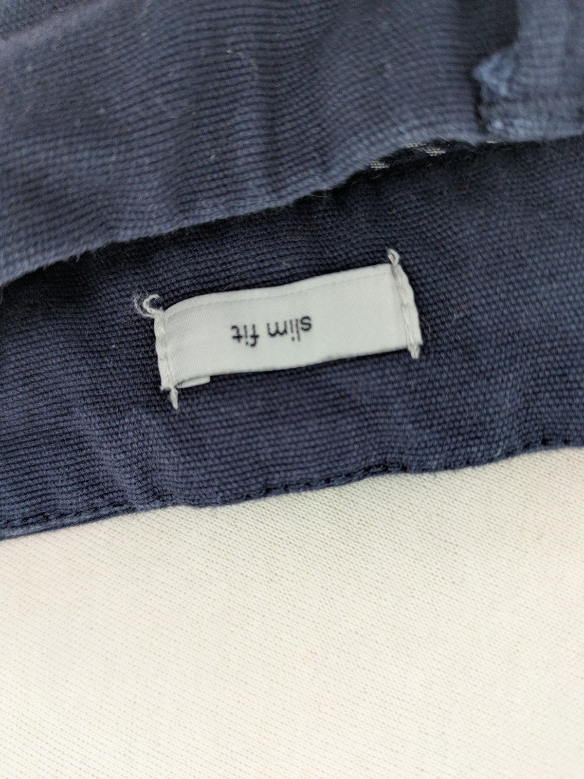 Keystone Apparel navy chino pants slim fit organic cotton with classic design.