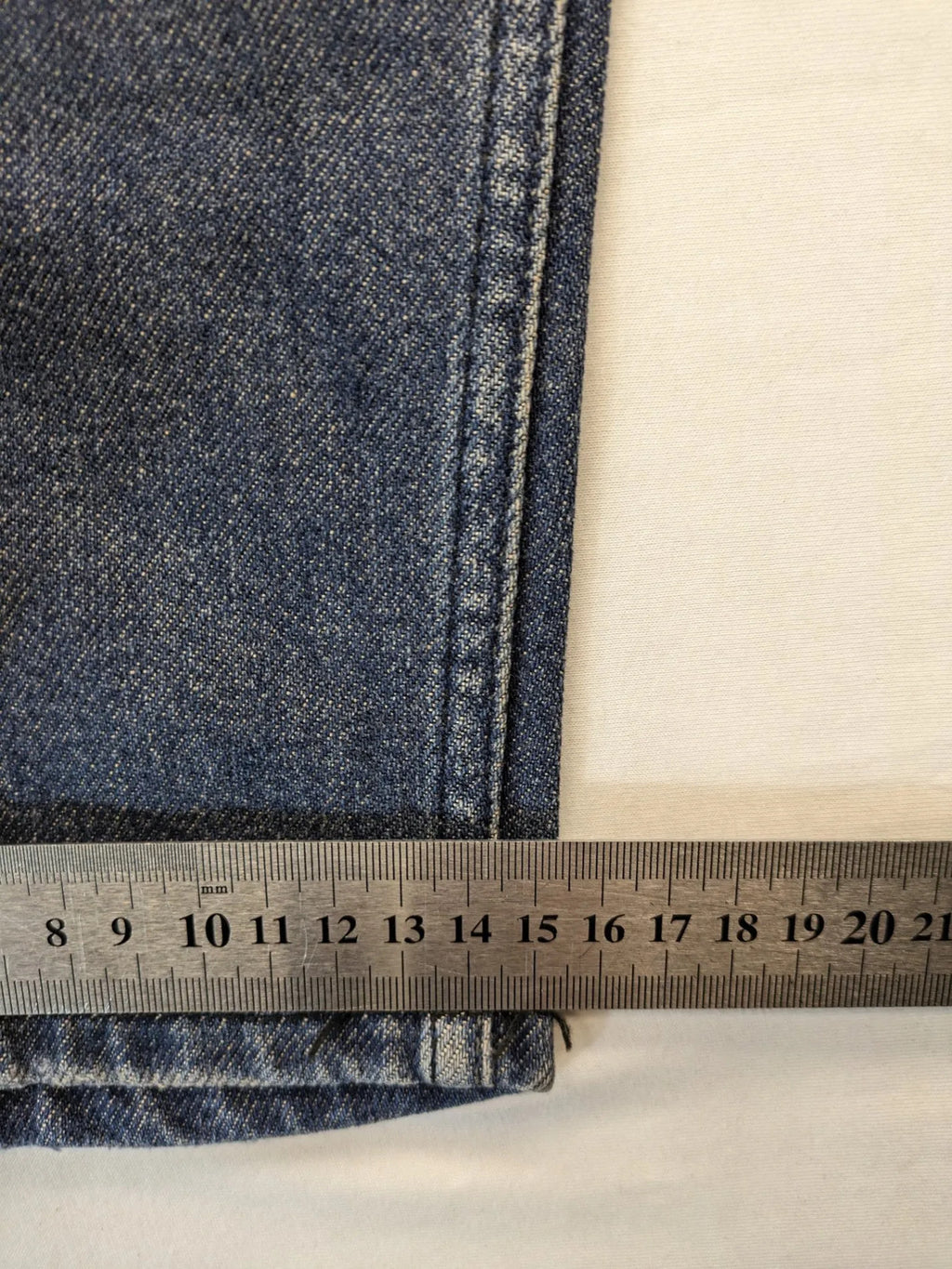 Only & Sons blue straight jeans with classic 5-pocket design and button fly.