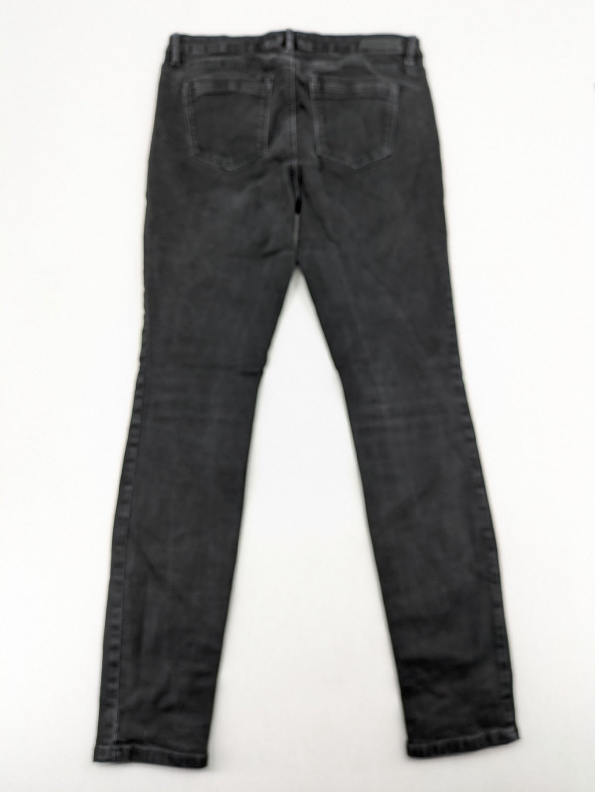 Tom Tailor Denim black extra skinny jeans, washed finish, stretch cotton blend, modern silhouette.