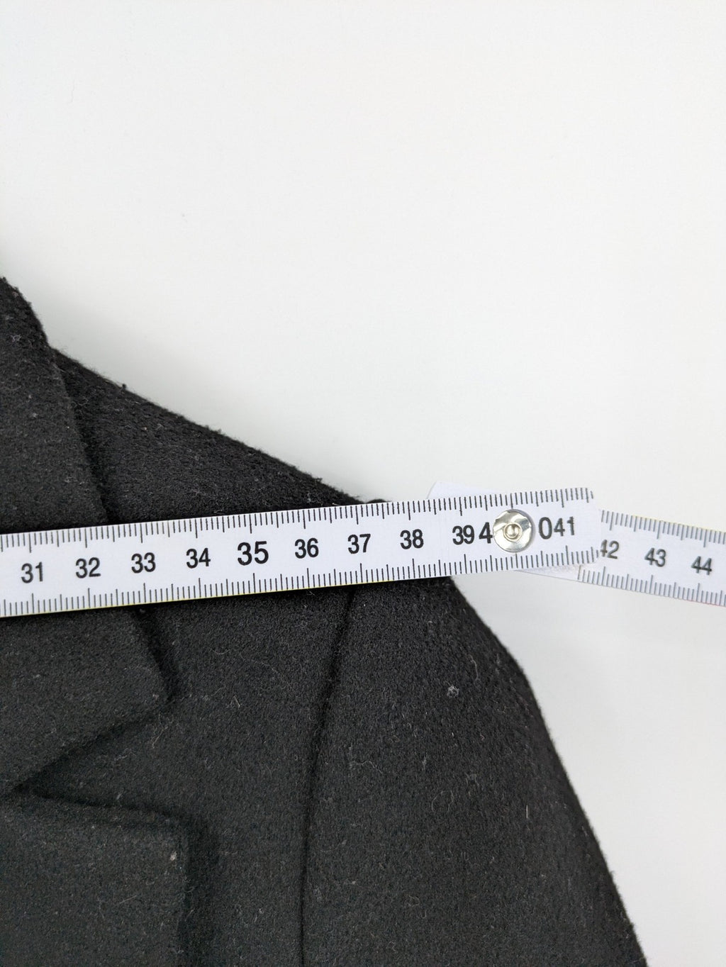 Zara black long coat open front sharp lapel classic design size S