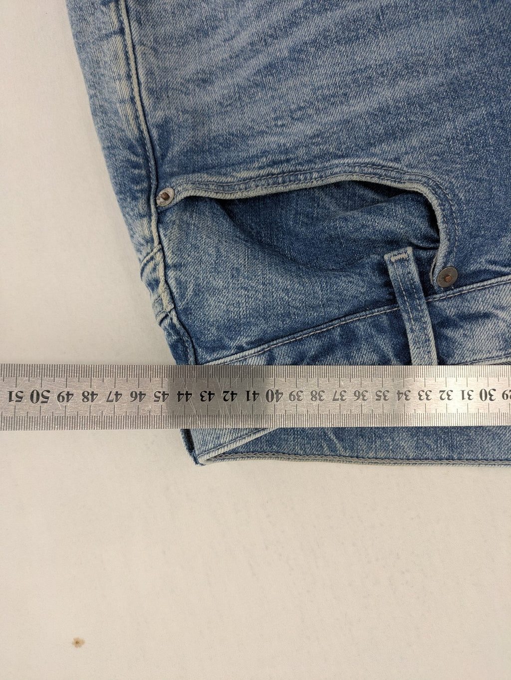 G-Star Raw blue slim fit jeans with 5-pocket design and light wash denim.