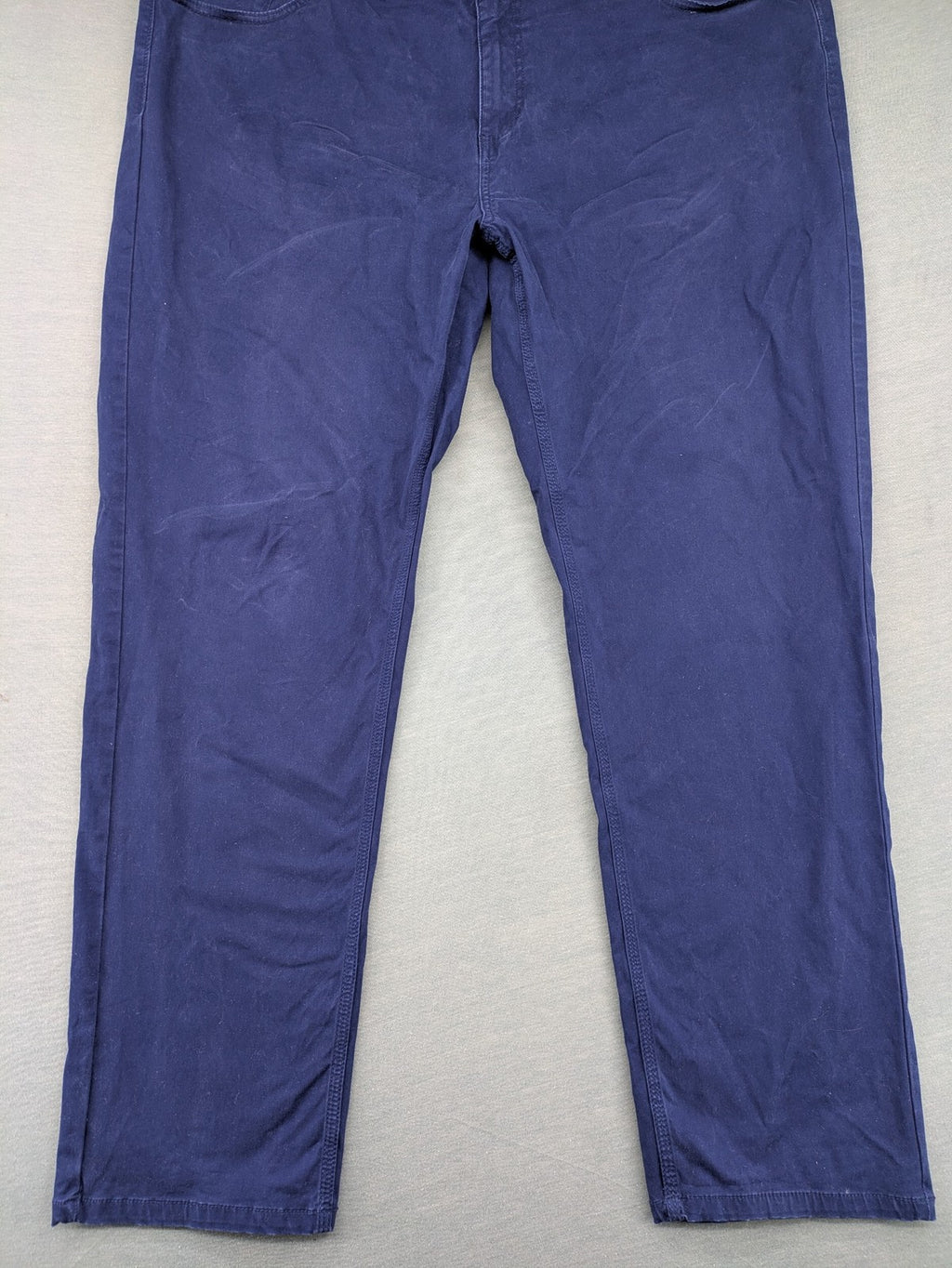 U.S. Polo Assn. navy chino pants classic 5-pocket design with subtle logo stitching