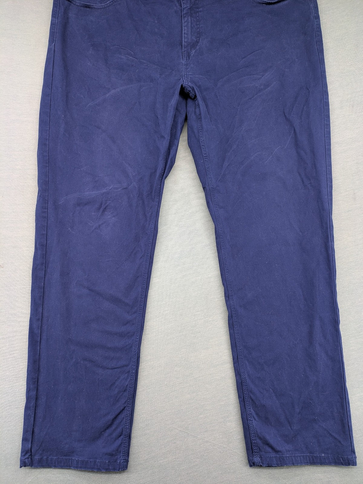 U.S. Polo Assn. navy chino pants classic 5-pocket design with subtle logo stitching