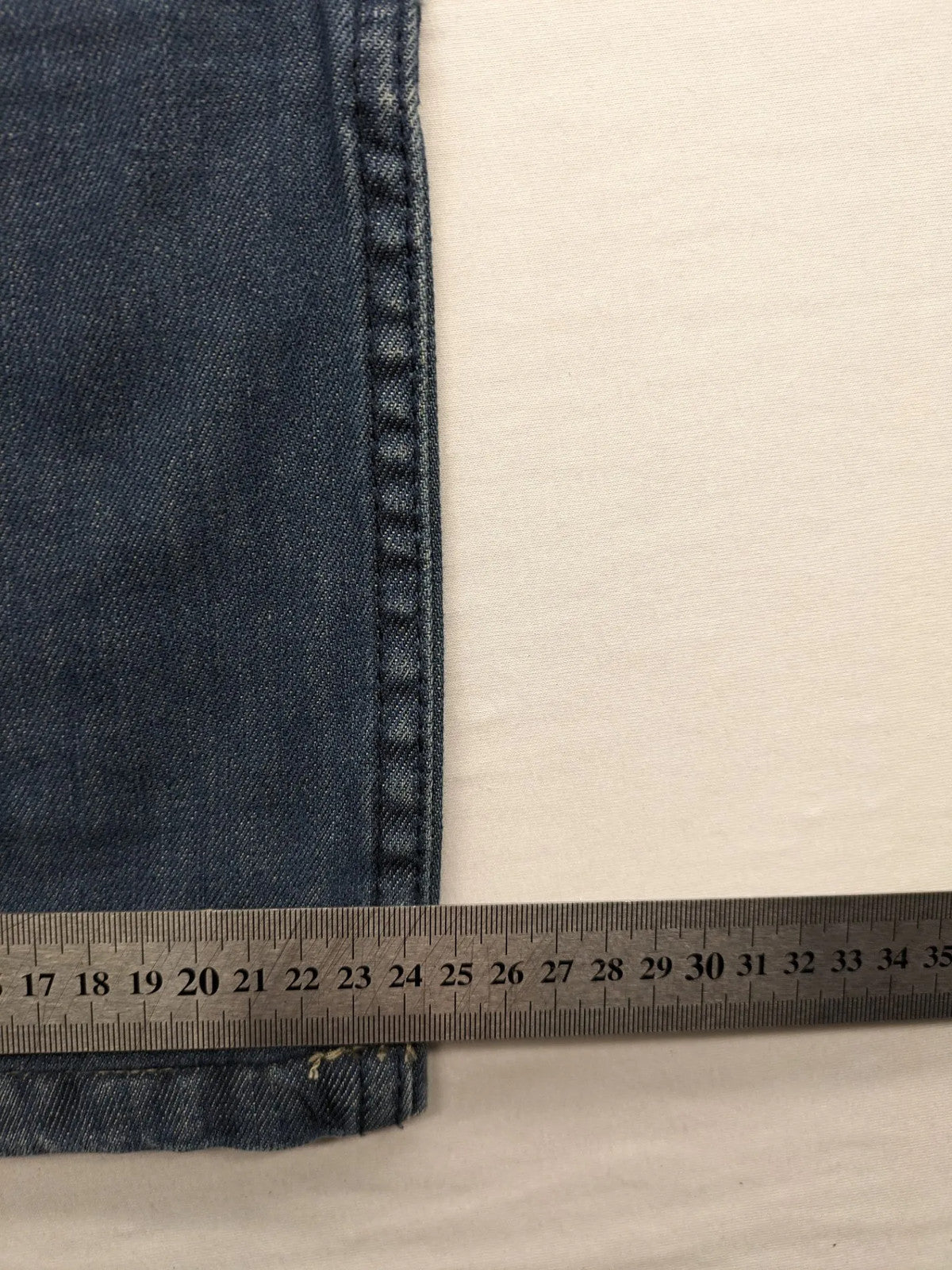 Jack & Jones blue straight jeans with biker panel details and button-fly closure.