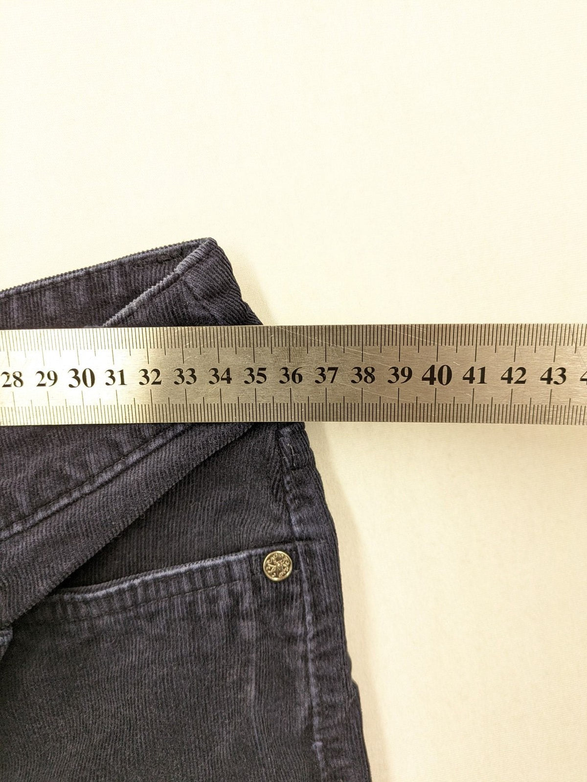 C&A navy pants classic 5-pocket design soft cotton blend with stretch