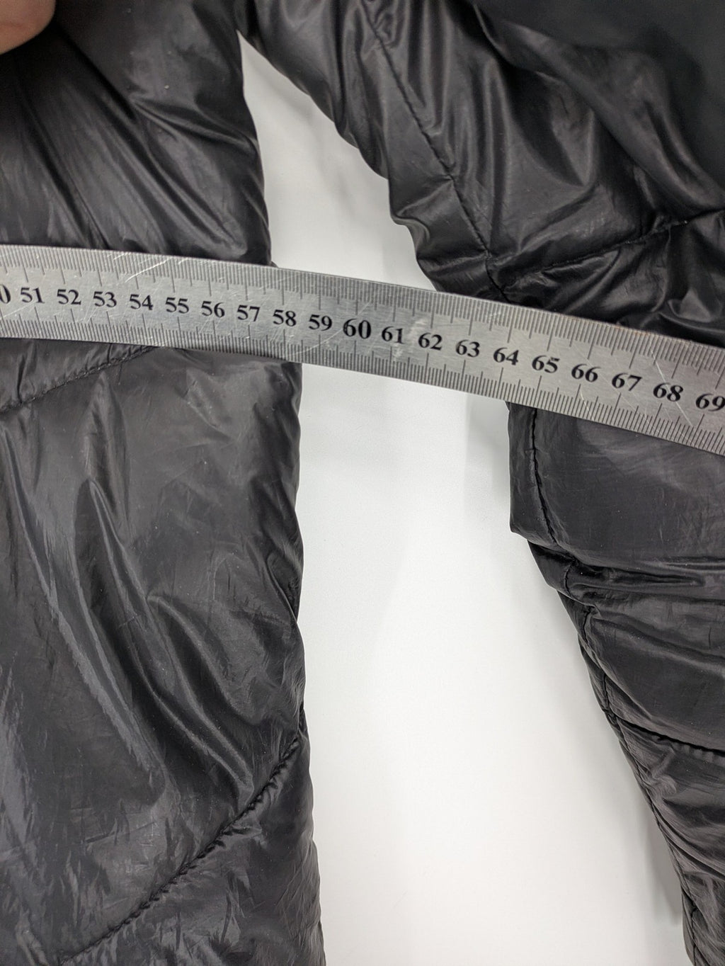 Stradivarius grey coat with chevron quilted pattern and hood, featuring zip closure and snap storm flap.