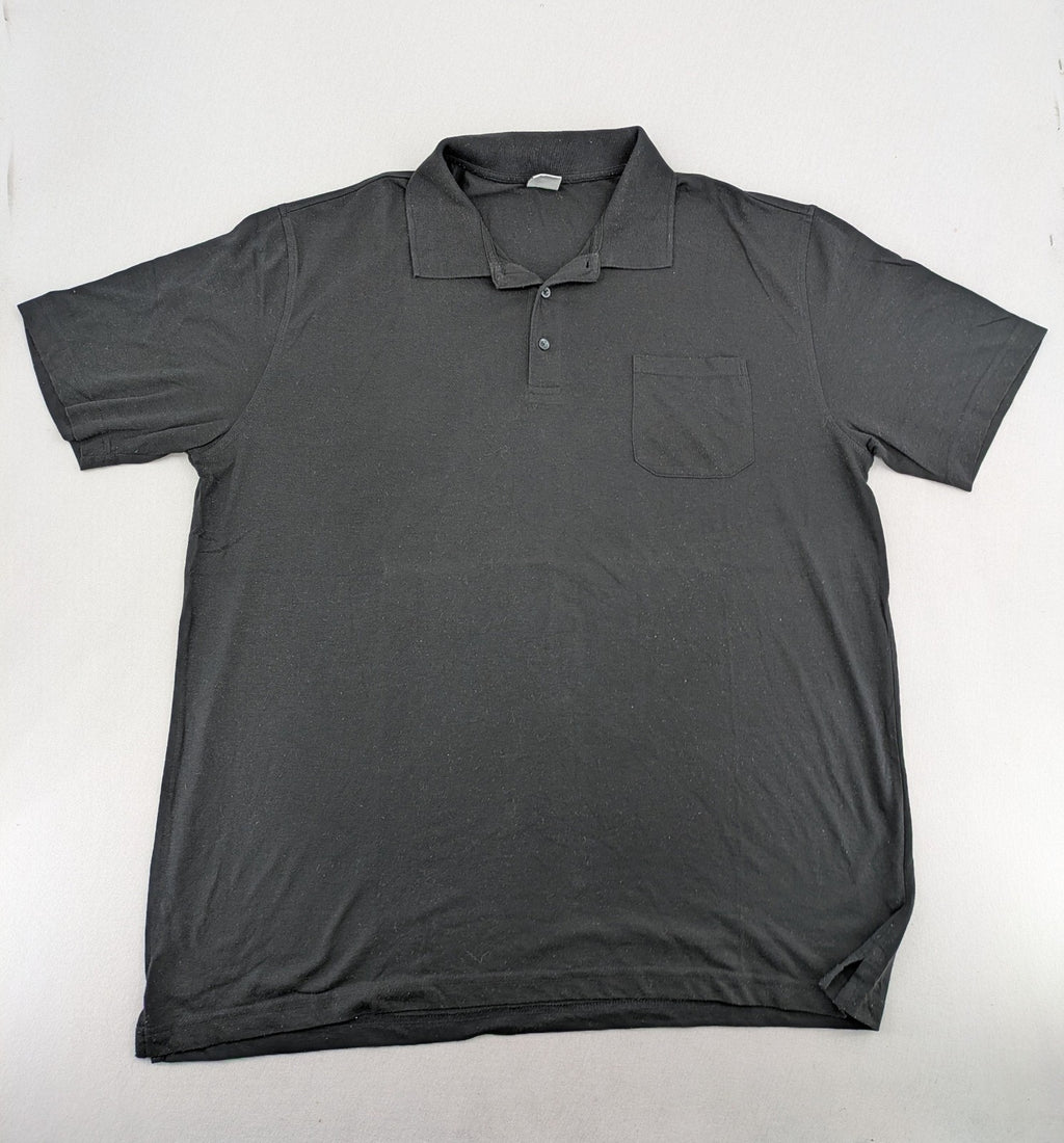 Camargue grey polo shirt short sleeves classic collar with chest pocket and button placket