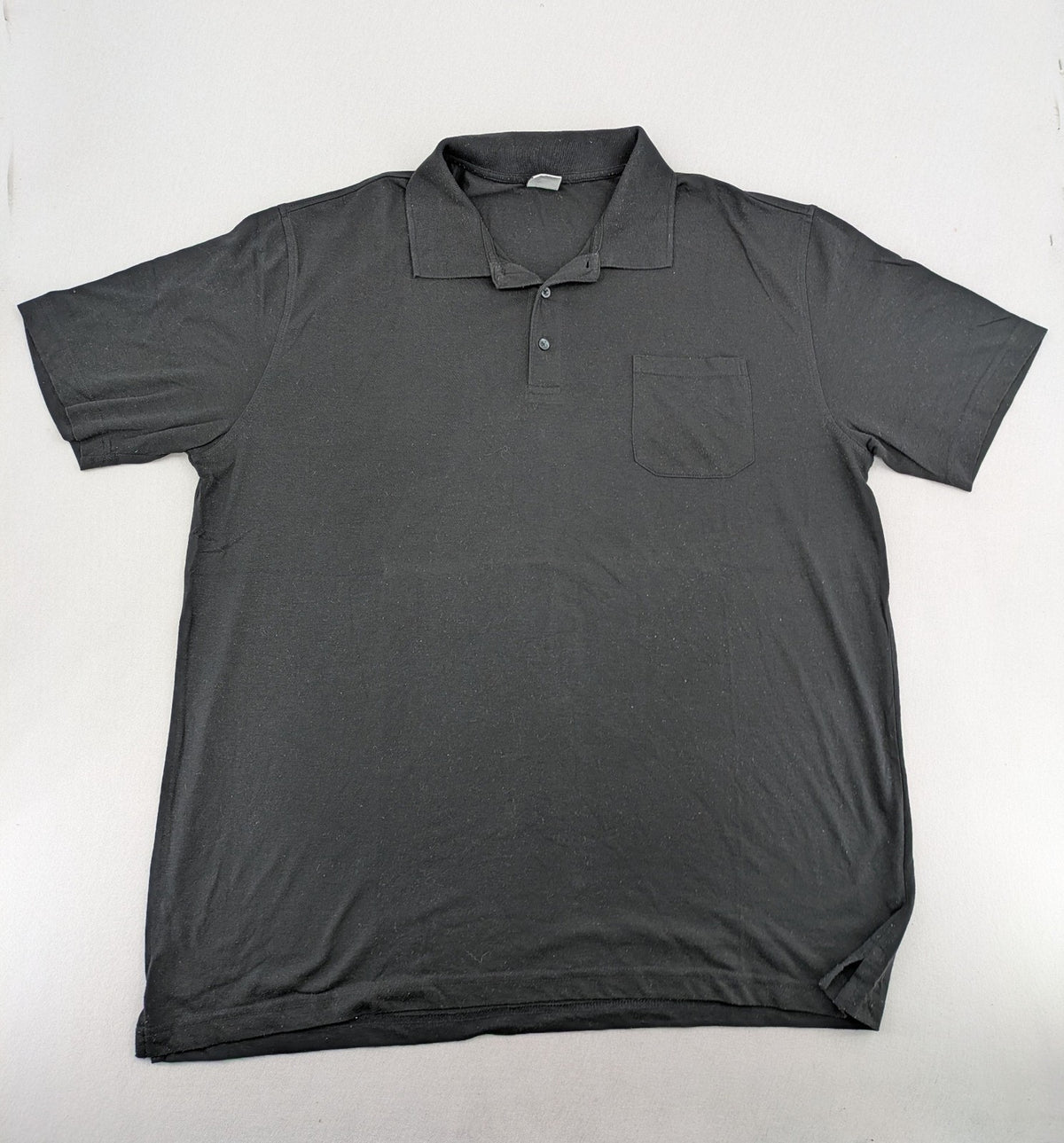Camargue grey polo shirt short sleeves classic collar with chest pocket and button placket