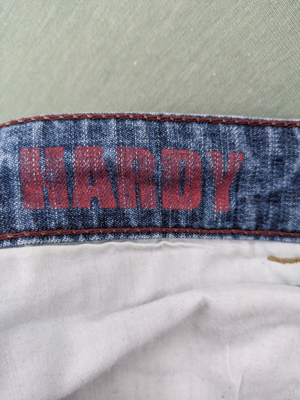 Hattric blue straight jeans durable denim five-pocket design button fly