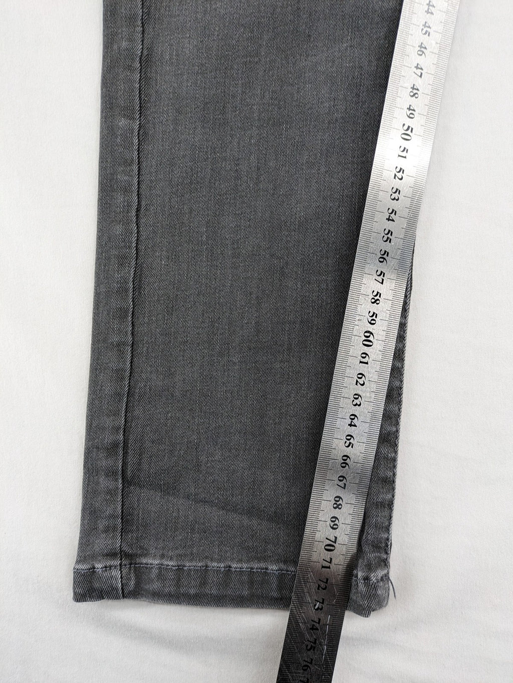 Clockhouse grey skinny fit jeans with biker ribbed panels and subtle distressed details.