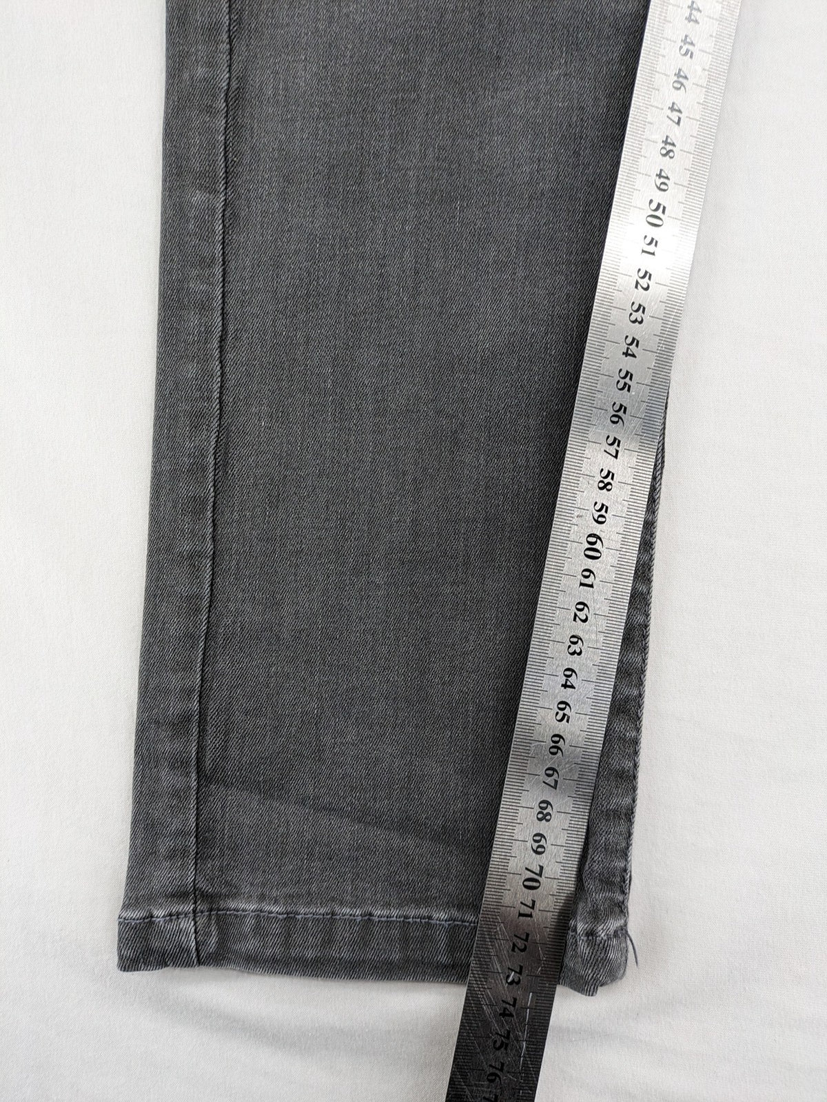 Clockhouse grey skinny fit jeans with biker ribbed panels and subtle distressed details.