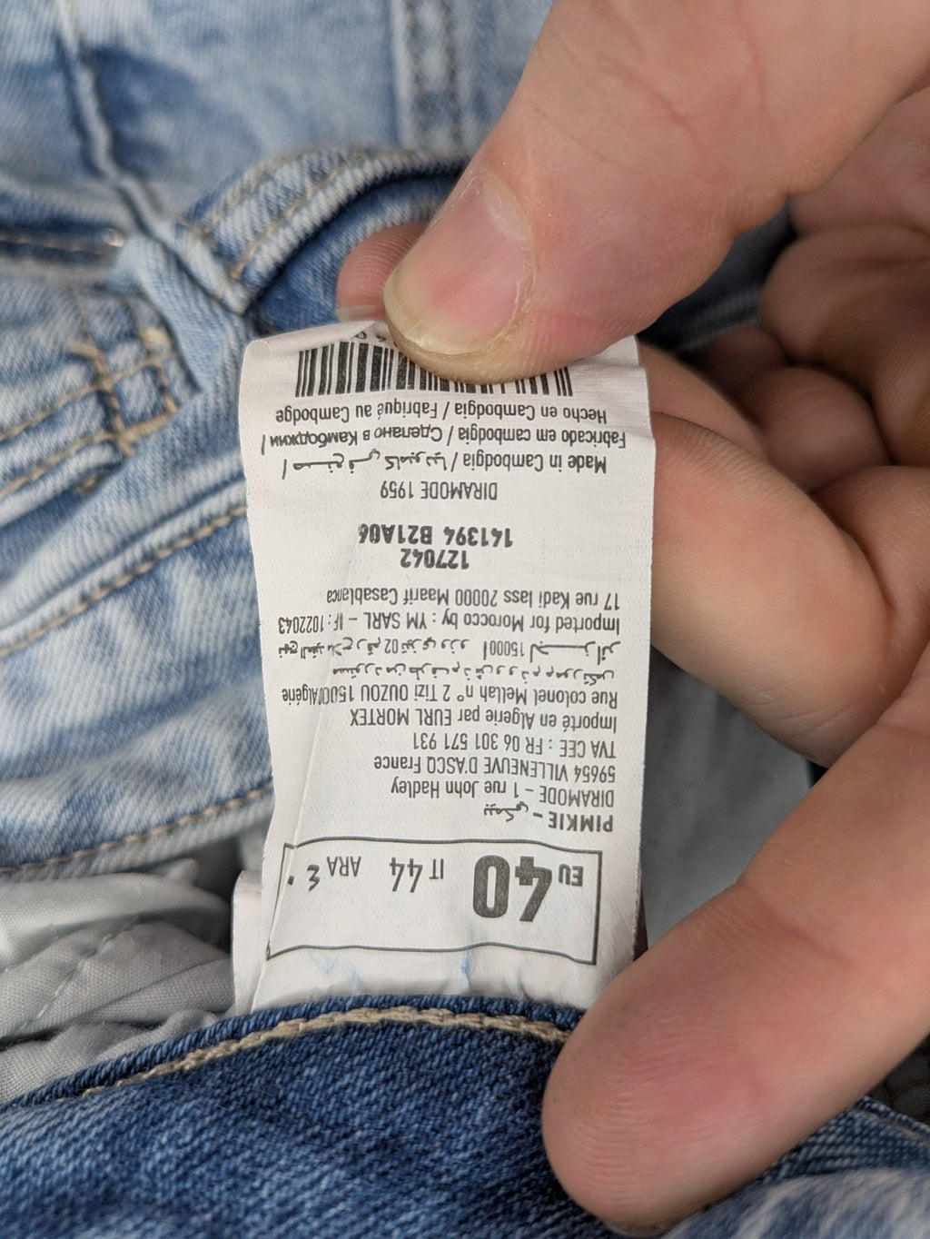 Pimkie blue flared jeans classic 5-pocket design comfortable stretch denim