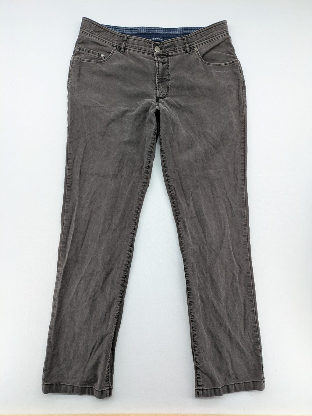BRAX grey chino pants classic 5-pocket style stretch cotton blend
