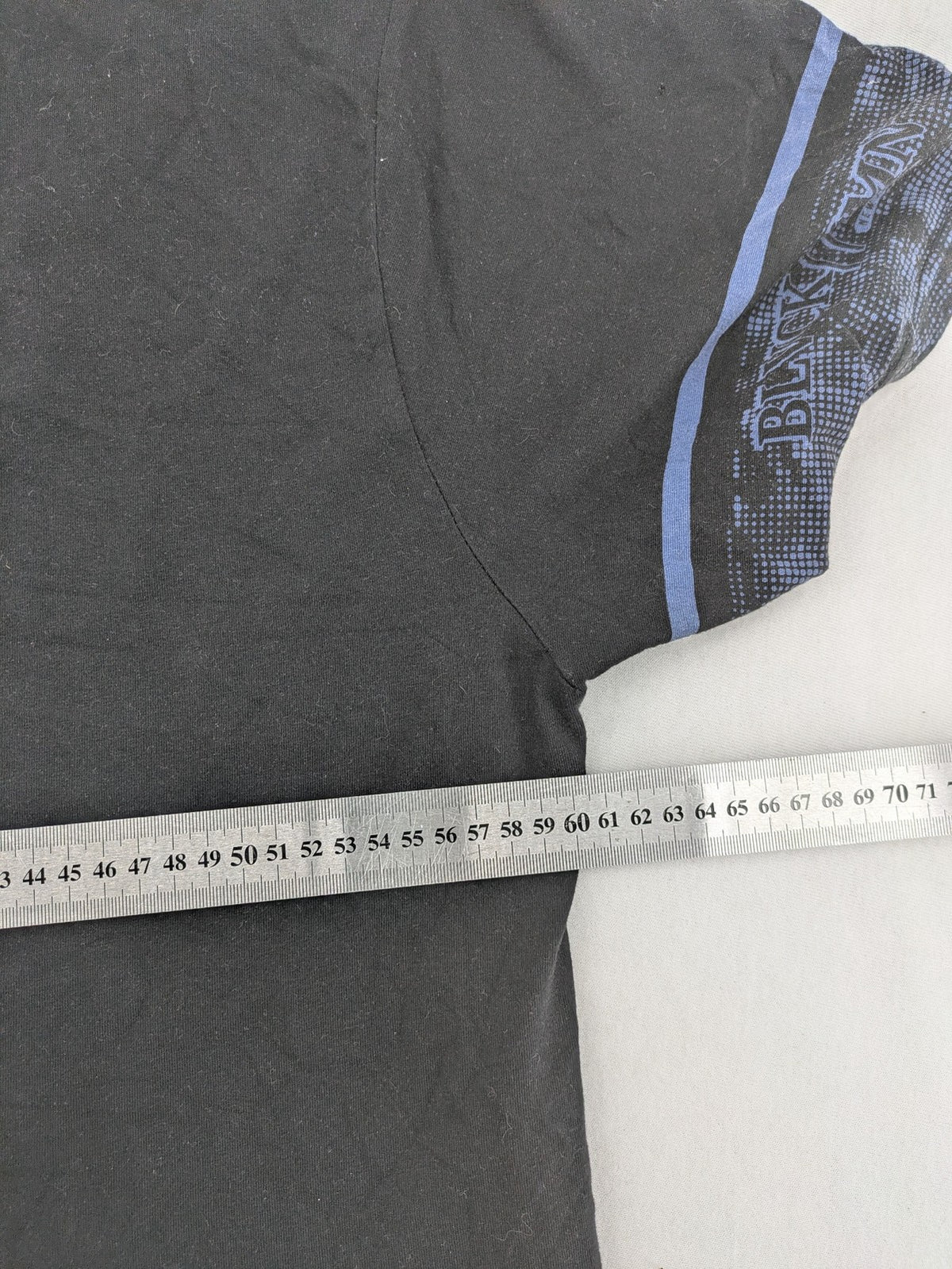 Pedro multi graphic t-shirt size 5XL with embroidered design and contrasting sleeve patterns.