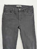 Primark grey skinny jeans 5-pocket style with logo and stretch cotton blend material.