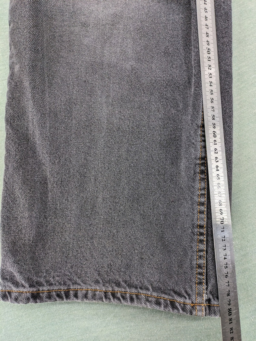 Motel grey wide leg baggy jeans with high waist and classic 5-pocket design.