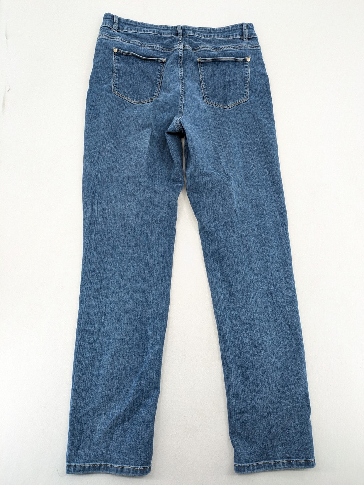 Walbusch blue straight jeans 5-pocket design with zipper and button closure