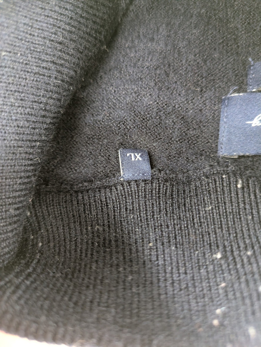 Christian Berg navy turtle neck jumper with ribbed cuffs and high wool blend.