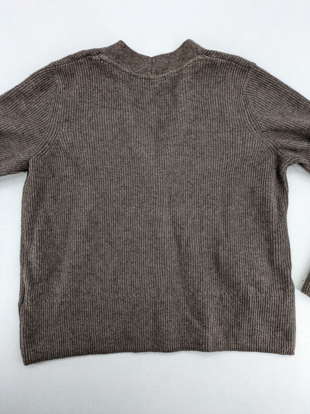 Cecil grey turtle neck jumper ribbed texture V-neck with button closure.