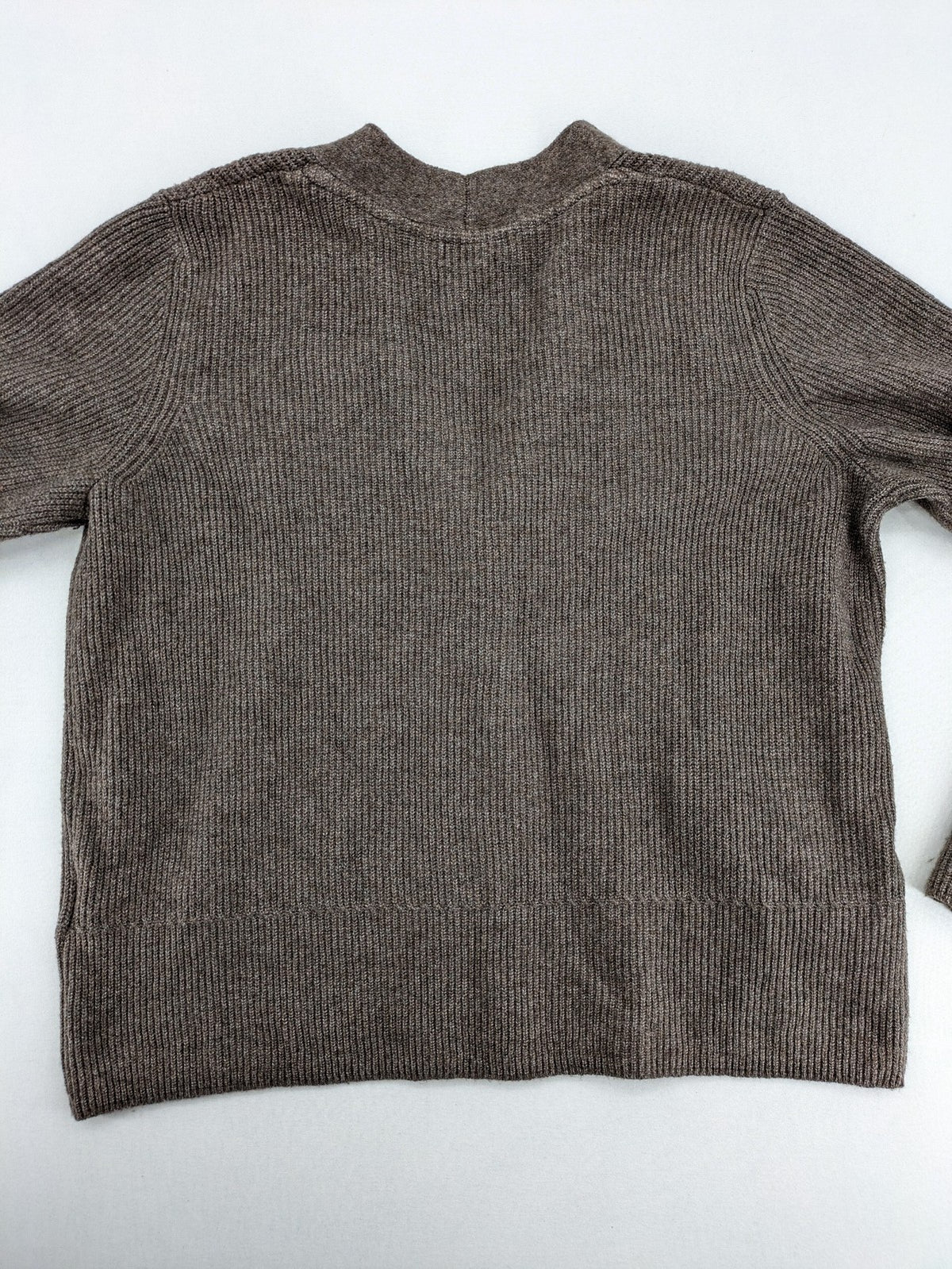 Cecil grey turtle neck jumper ribbed texture V-neck with button closure.