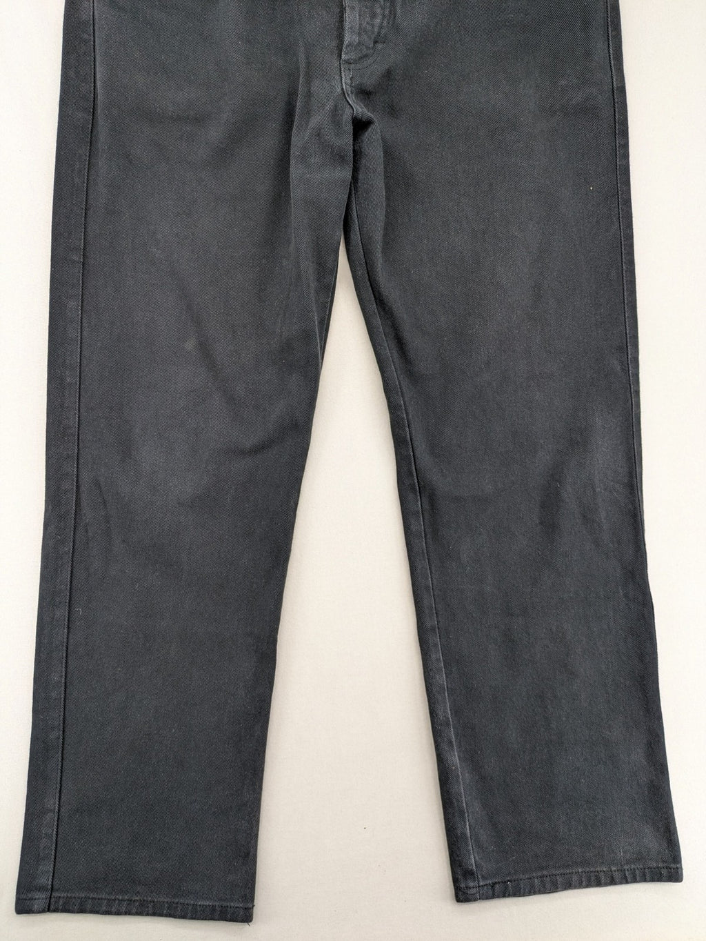 Marines blue straight jeans regular fit with button fly and logo patch detail.