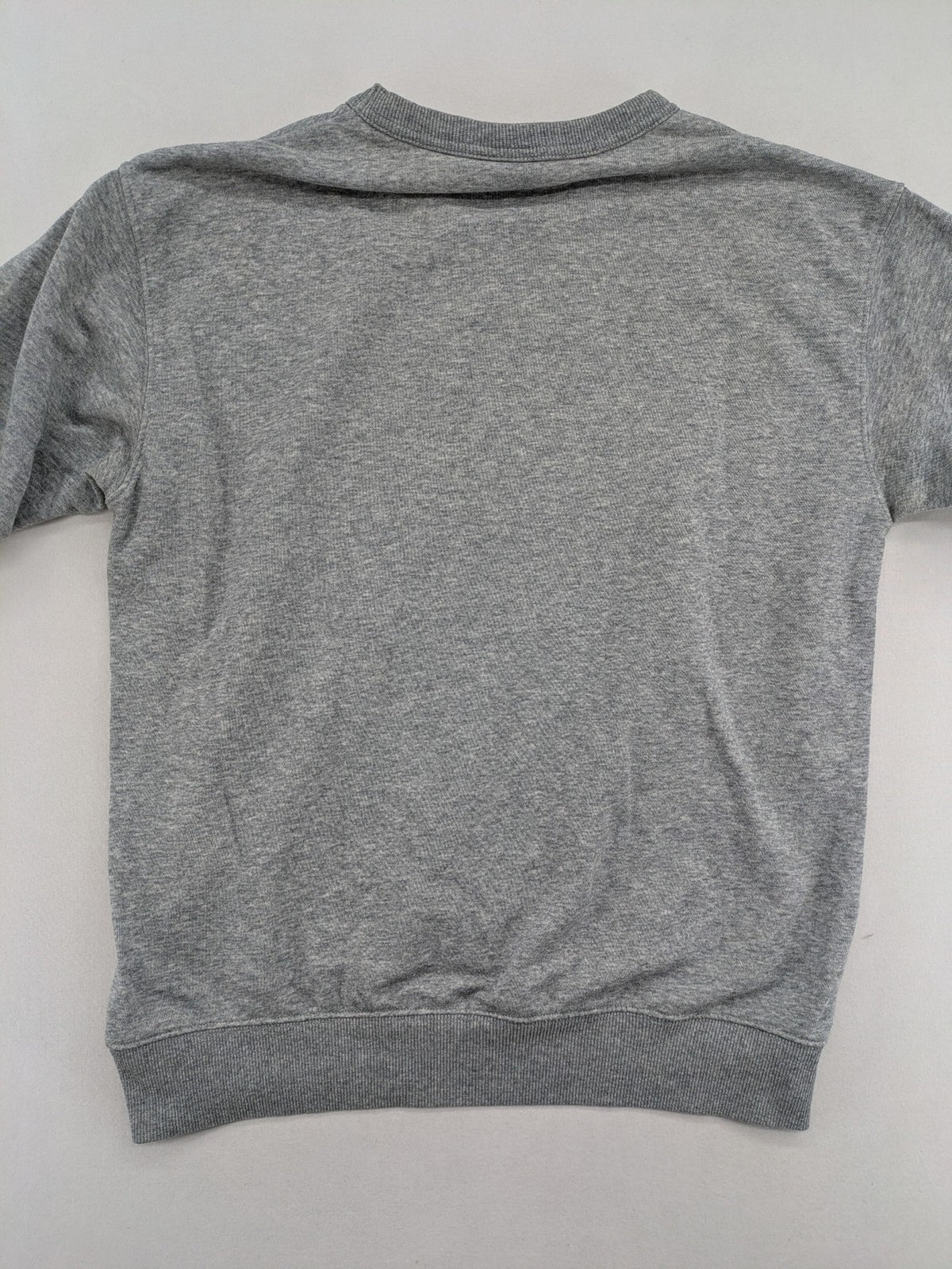 Star Wars grey short-sleeve sweatshirt with large cream logo print on chest.