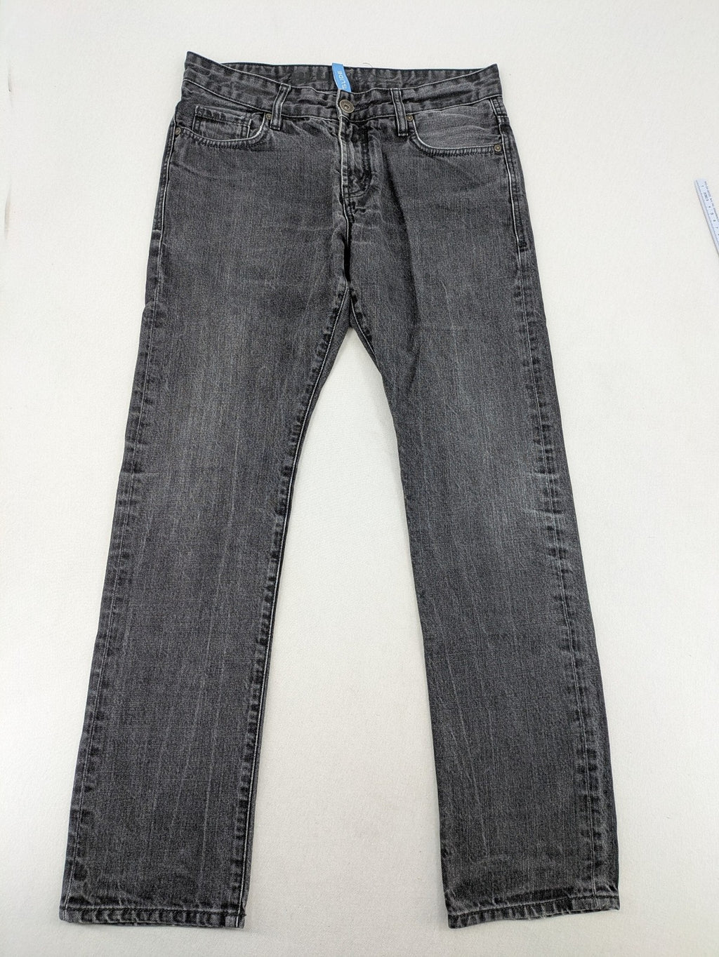 Blueridge grey straight jeans classic 5-pocket design cotton with button closure