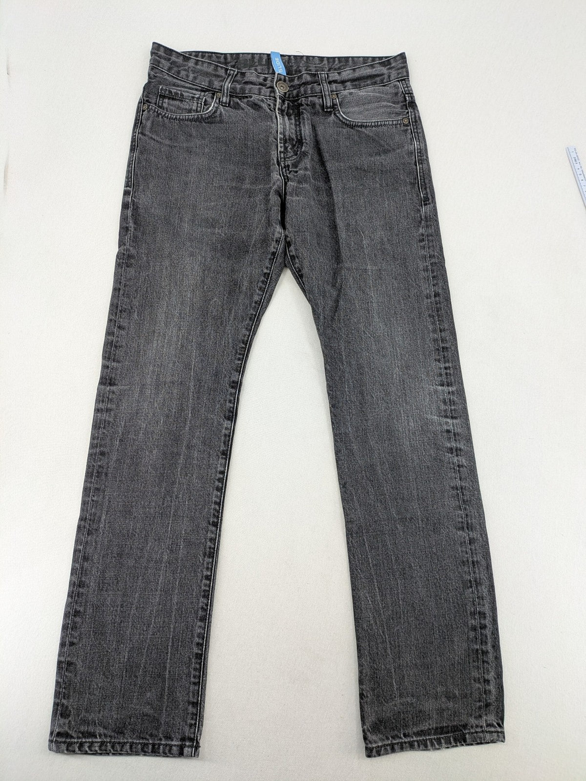 Blueridge grey straight jeans classic 5-pocket design cotton with button closure