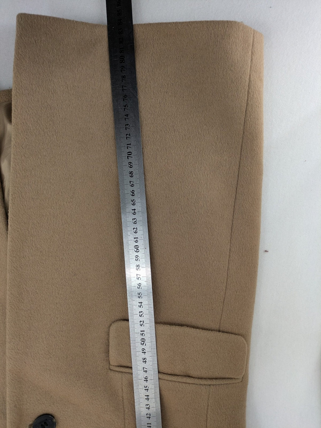 Hobbs London beige wool blend jacket single-breasted tailored fit with original buttons.