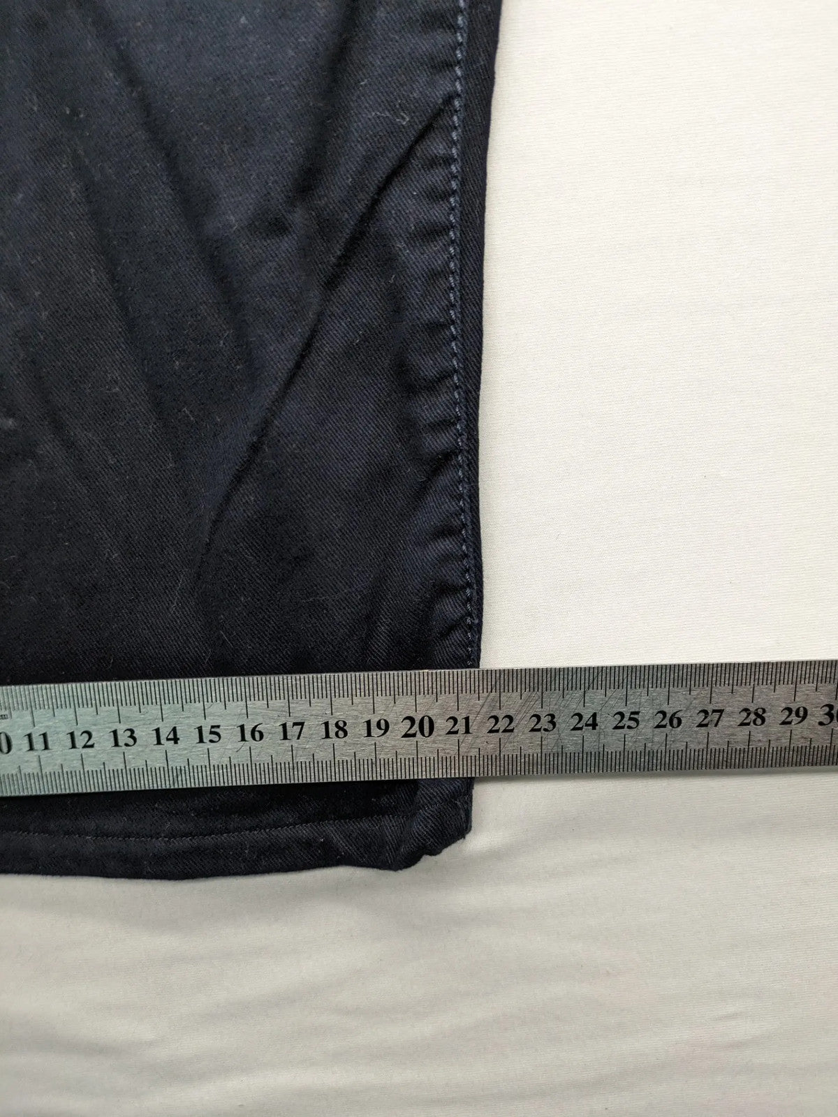 Watsons black straight jeans size 52 five-pocket design with zipper and stretch cotton.