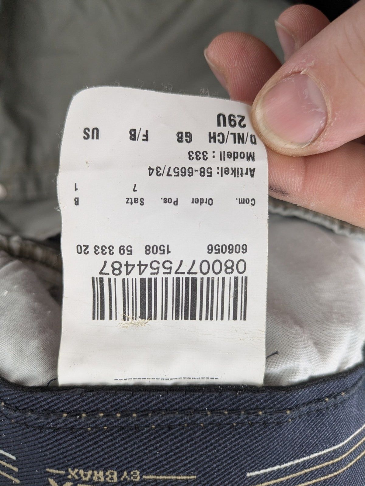 Eurex by Brax grey chinos, classic fit, made from cotton-stretch blend.