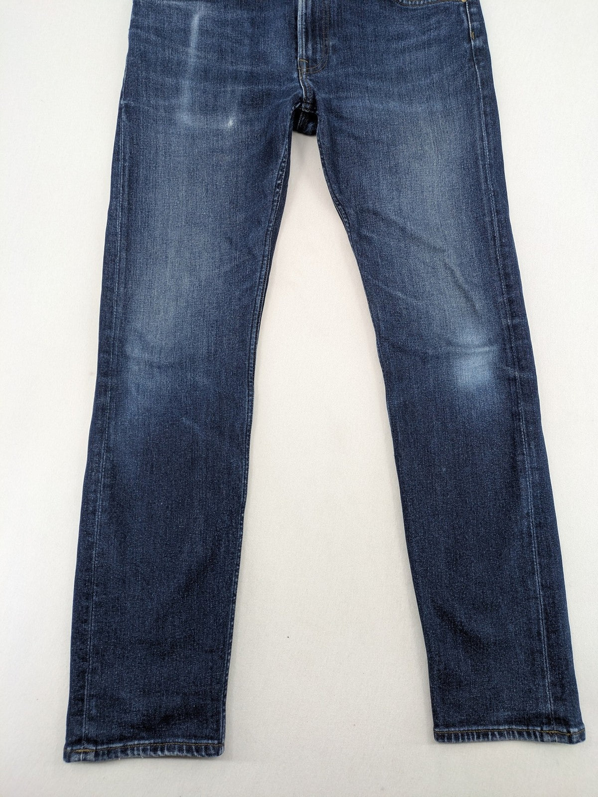Lee straight jeans blue stretch denim classic 5-pocket design with natural fading