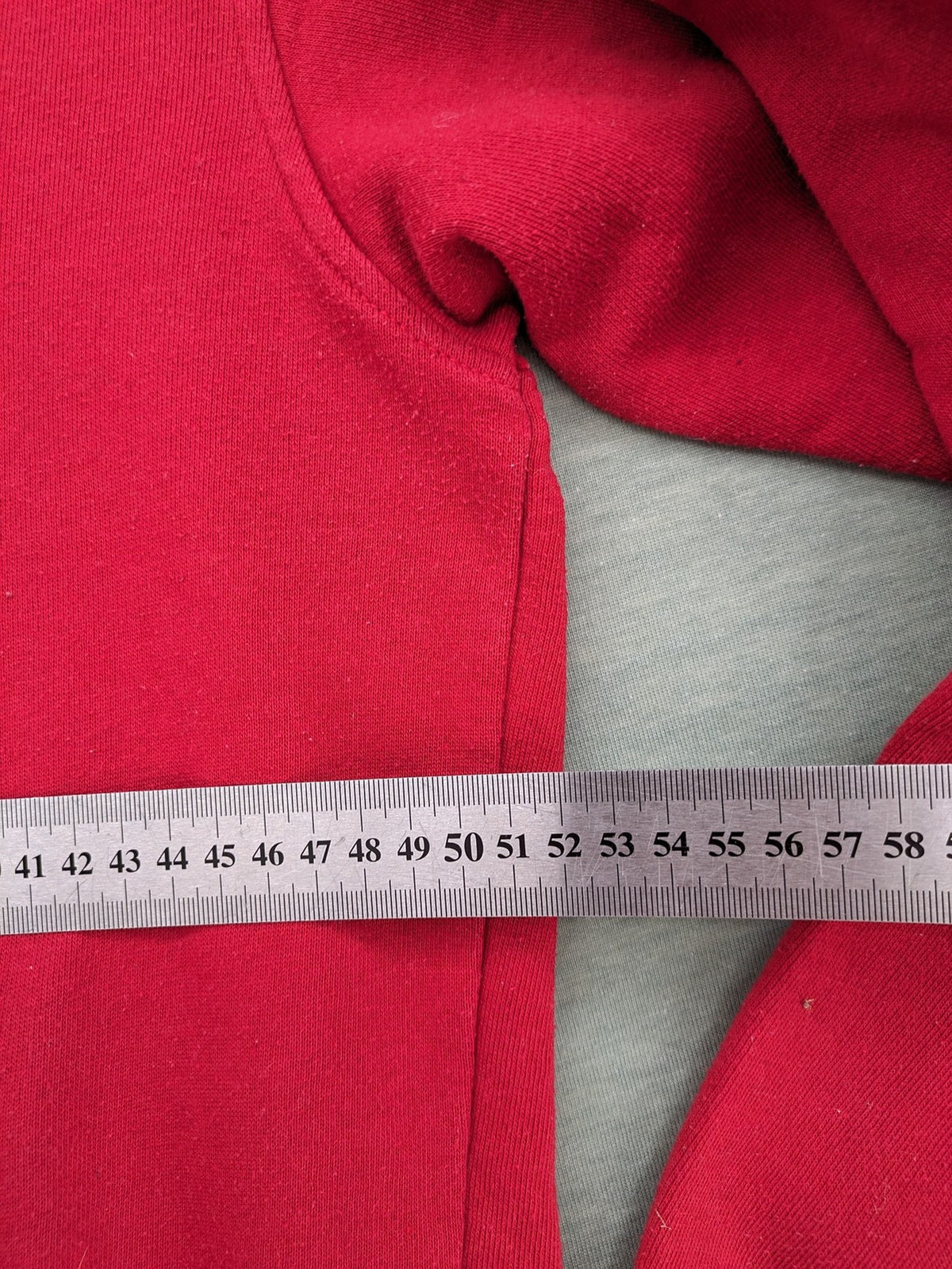 FSBN red turtle neck jumper with "Straight Outta My Bed" graphic print and slim fit.